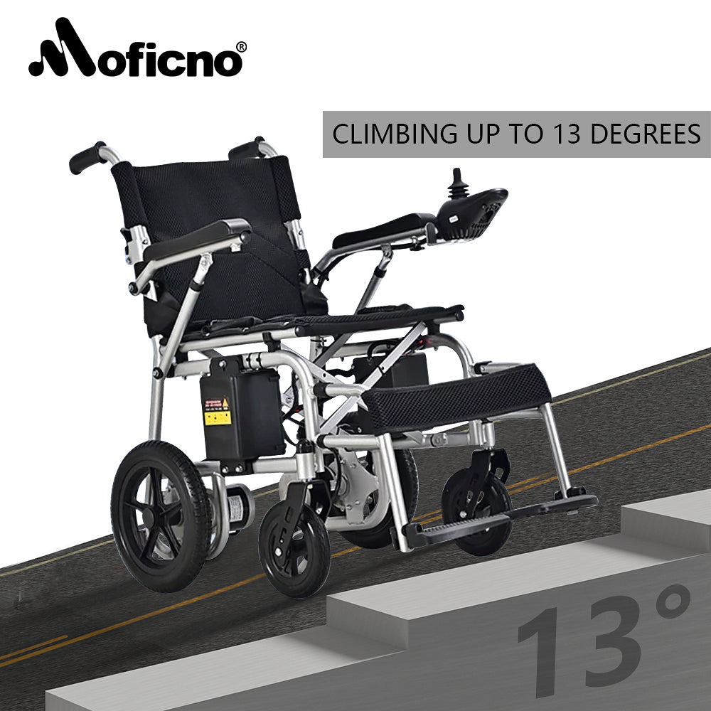 Moficno Travel/User Friendly Electric Wheelchairs for Seniors, Long Range Electric Wheelchair