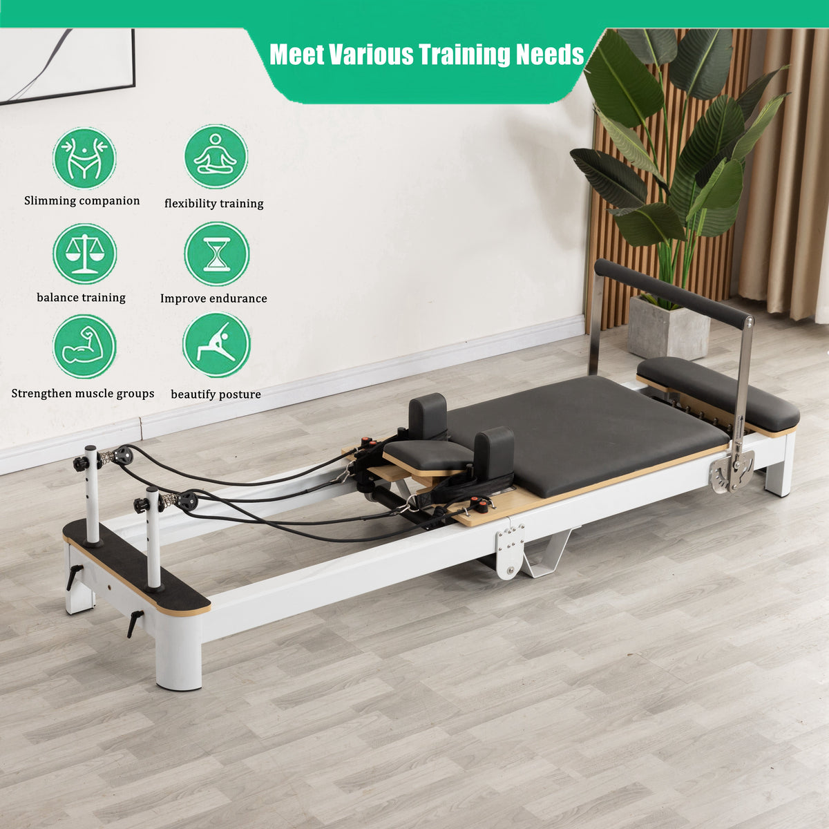 MOFICNO SSZ-PLT04 Pilates Reformer Folding Aluminum Yoga Bed NCS