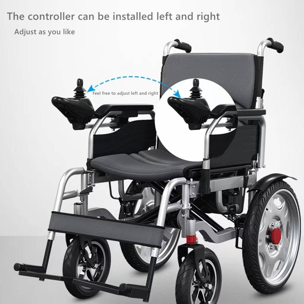 COOLBABY DDLY05: Lightweight & Portable Electric Wheelchair with 360° Joystick for Elderly and Disabled. - COOL BABY