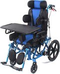 Moficno Manual Wheelchair with High-Strength Iron Frame and Adjustable Features