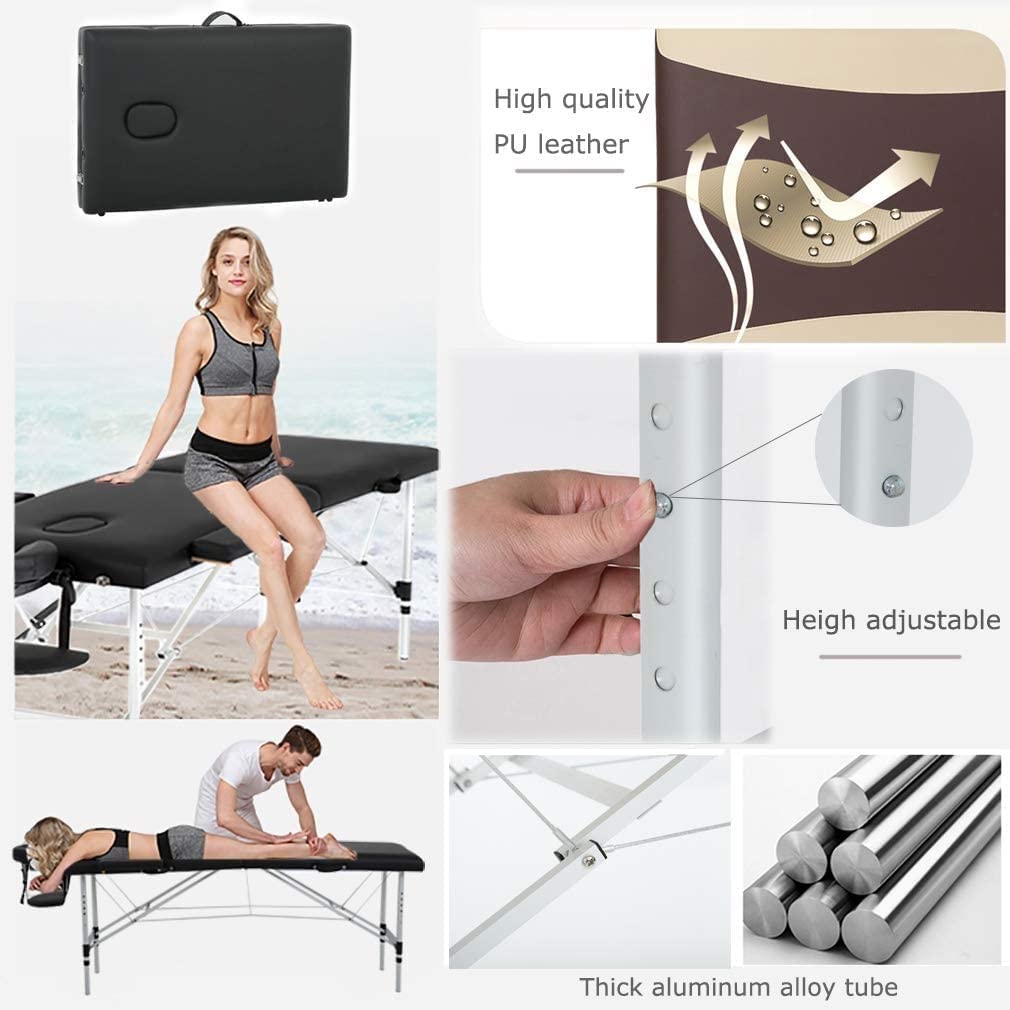 COOLBABY Portable Fitness Massage Table - Professional Adjustable Folding Bed for Ultimate Relaxation Time - COOL BABY