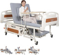Electric Manual Home Nursing Bed with Built-in Wheelchair