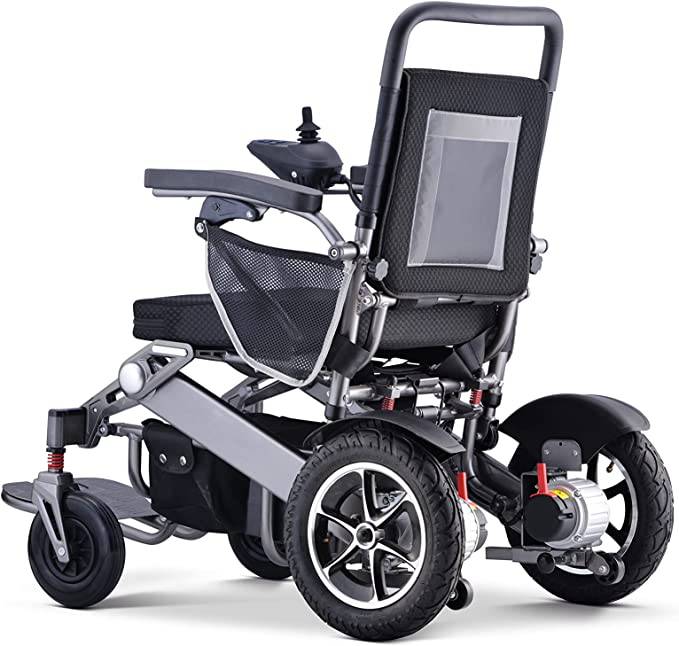 COOLBABY YL-9000: Portable Aluminum Electric Wheelchair with Remote Folding for Elderly and Disabled Users - COOL BABY