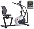 Moficno Recumbent Elliptical Exercise Bike – Adjustable Seat with Back Support & Digital Monitor