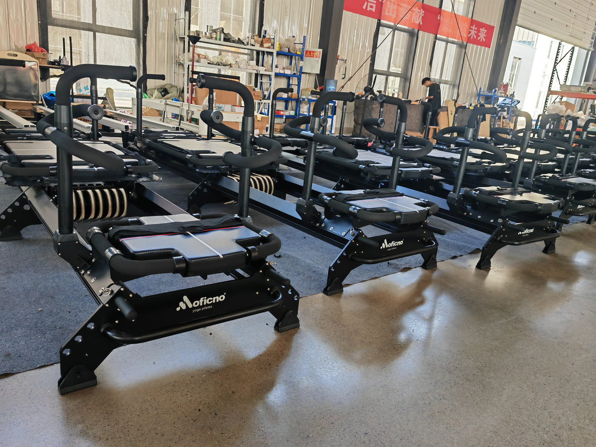 Moficno Megaformer Pilates Machine — Full-Body Adjustable Core Trainer with Resistance Springs, Aluminium Alloy Frame & Ergonomic Handles for Home or Studio Use