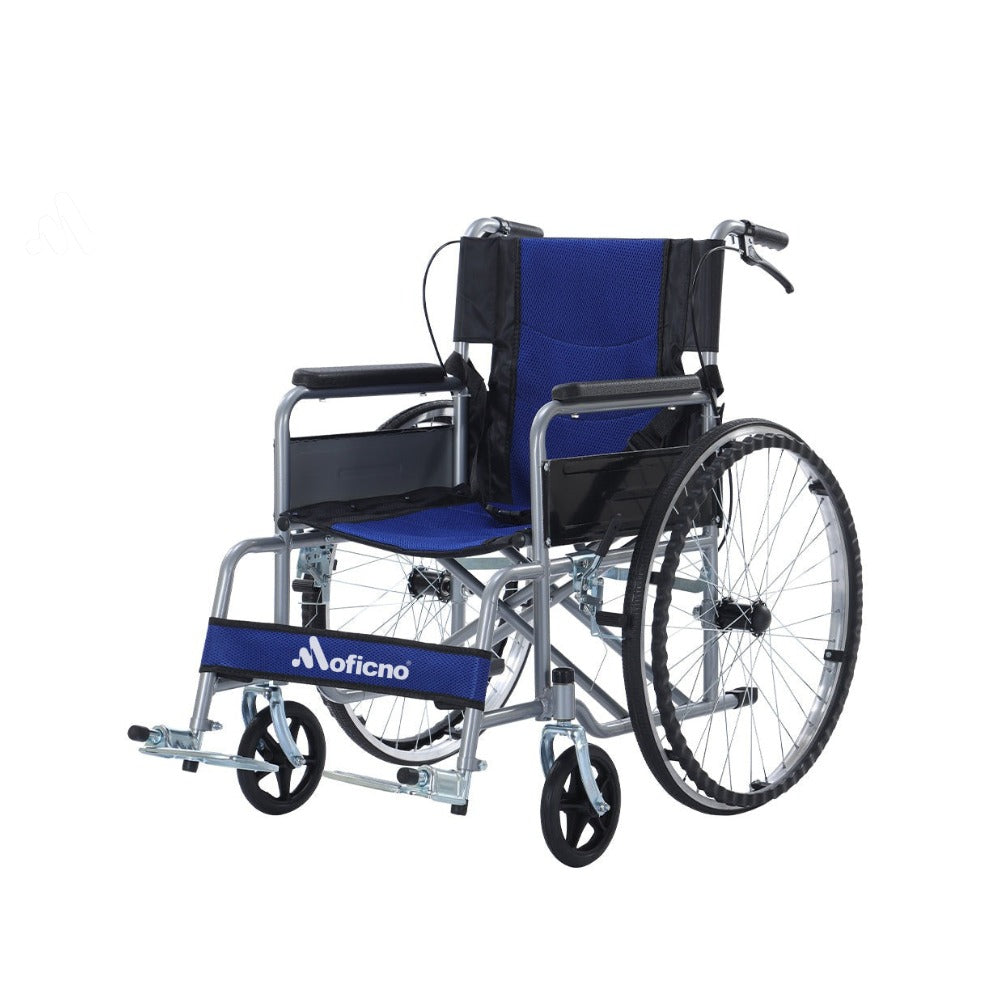 MOFICNO QBLY03 Portable Wheelchair Standard Manual wheelchairs Small Simple Folding Light Ultra Light Travel for The Elderly Trolley