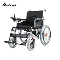 Moficno Electric Wheelchair Heavy Duty Foldable Electric Wheelchairs 52cm Widen Seat For Adults And Seniors