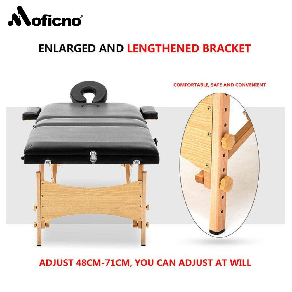 MOFICNO Portable Fitness Massage Table - Professional Adjustable Folding Bed for Ultimate Relaxation Time