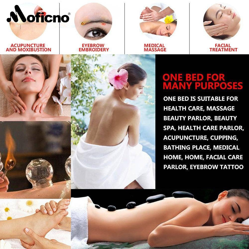 MOFICNO Portable Fitness Massage Table - Professional Adjustable Folding Bed for Ultimate Relaxation Time