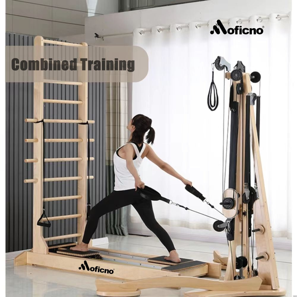 MOFICNO SSZ-HTC01 Pilates Double Track Slide Stretch Training Yoga Bed