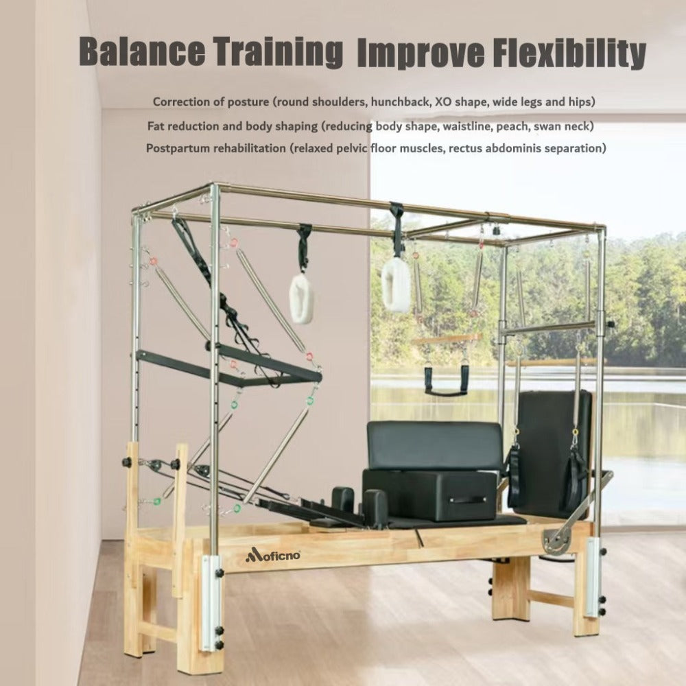 MOFICNO SSZ-GJC03 Home And Gym Exercise Equipment 3 in 1 Pilates Fitness Bed