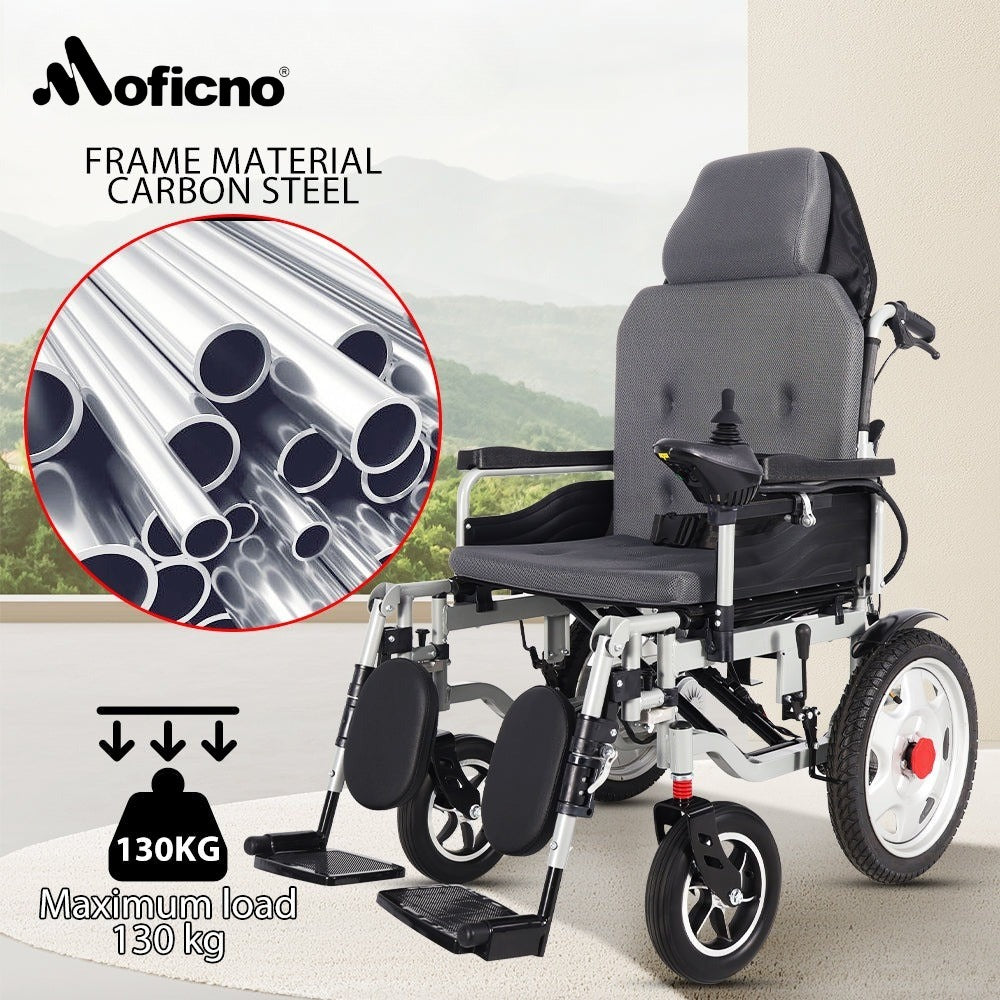 Moficno: Foldable, Lightweight Electric Wheelchair for Elderly and Disabled, with Intelligent Adjustment and Full-Lying Capability