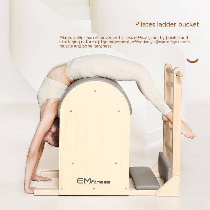 COOLBABY SSZ-TT Pilates Solid Wood Ladder Bucket - COOLBABY